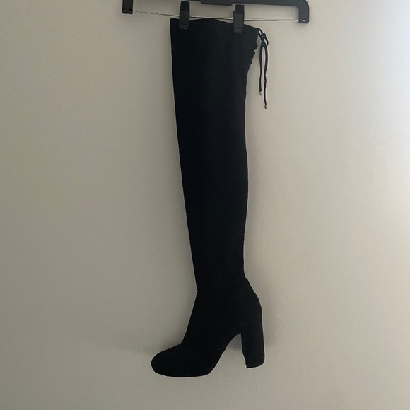 Juniper over the knee faux suede boot - Picture 1 of 1